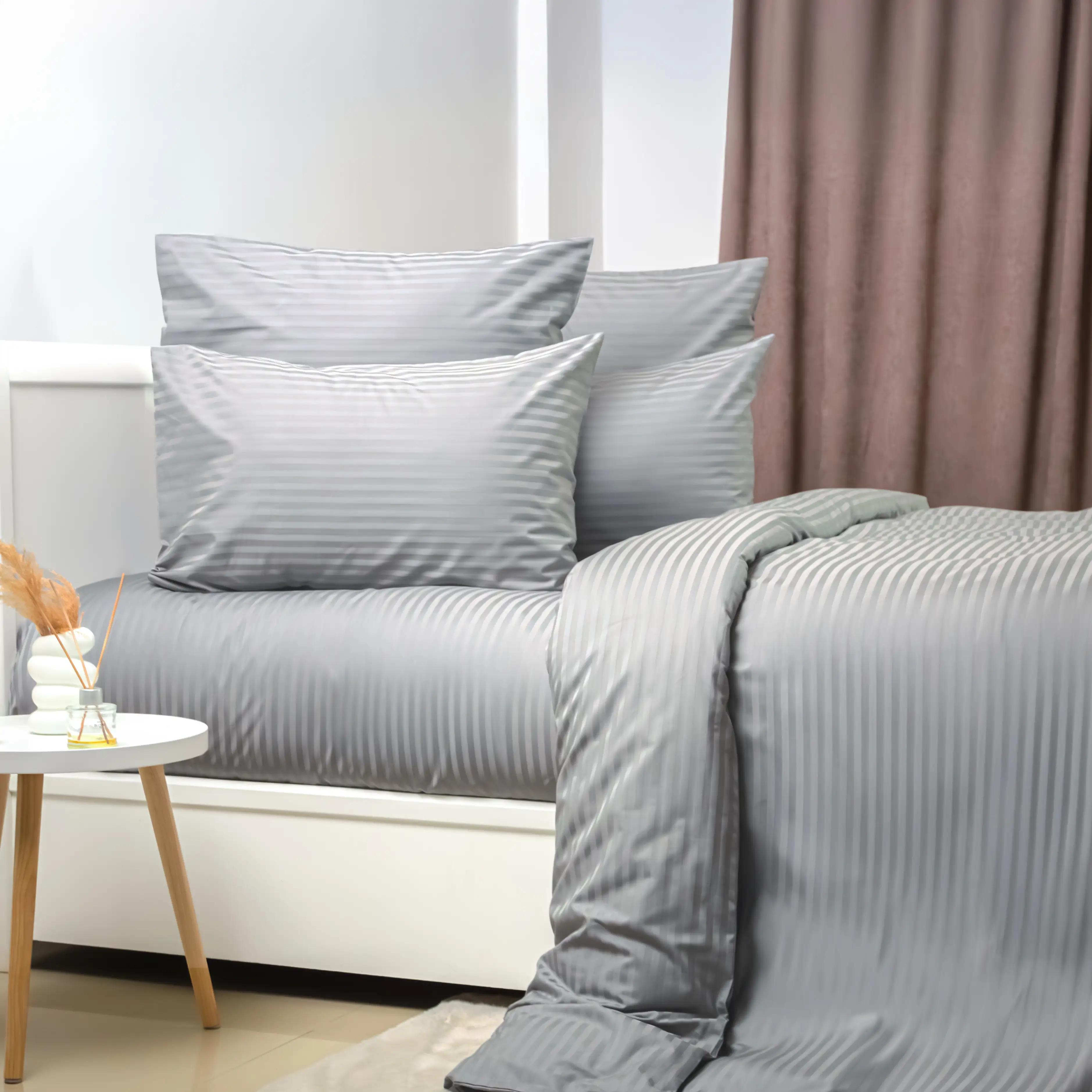 Комплект постельного белья ТЕП «СТРАЙП САТИН PREMIUM» Micro Chip, евро - Фото 2