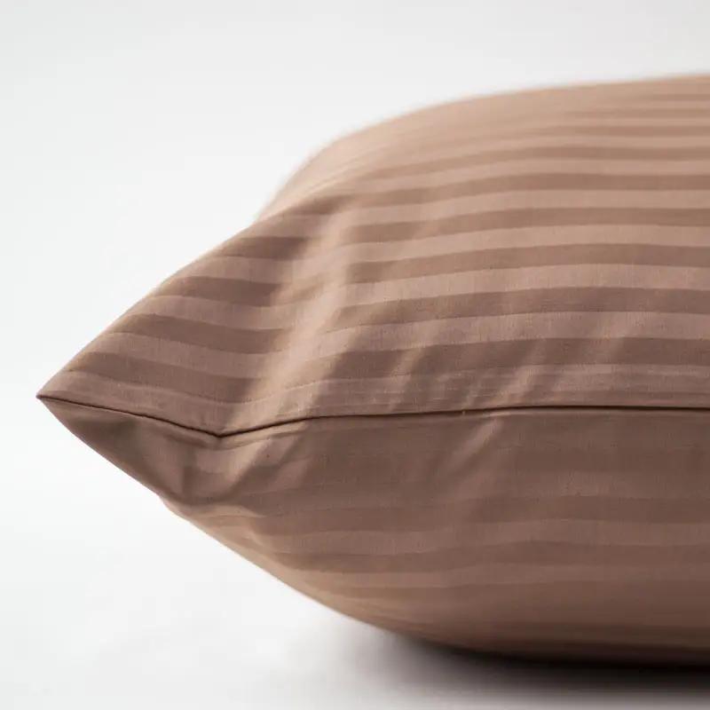 Комплект постельного белья ТЕП «СТРАЙП САТИН PREMIUM» Macchiato, евро - Фото 3