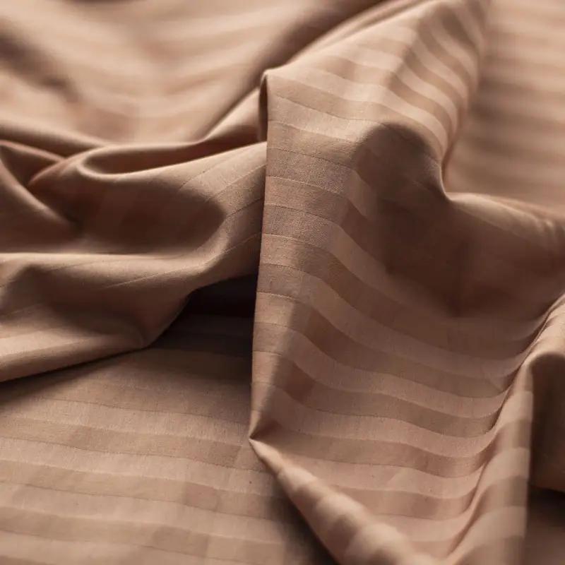 Комплект постельного белья ТЕП «СТРАЙП САТИН PREMIUM» Macchiato, евро - Фото 5