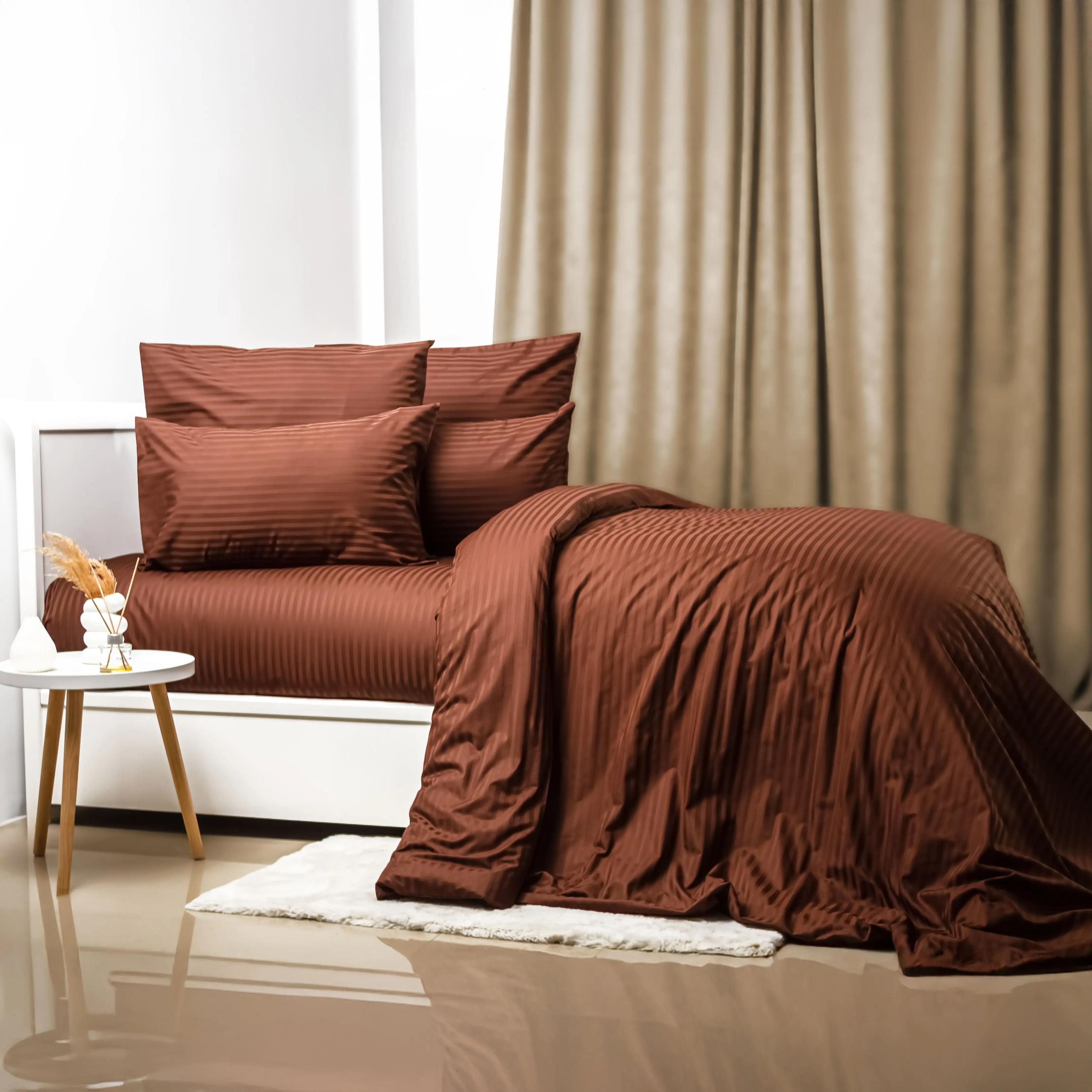 Комплект постельного белья ТЕП «СТРАЙП САТИН PREMIUM» Chocolate
