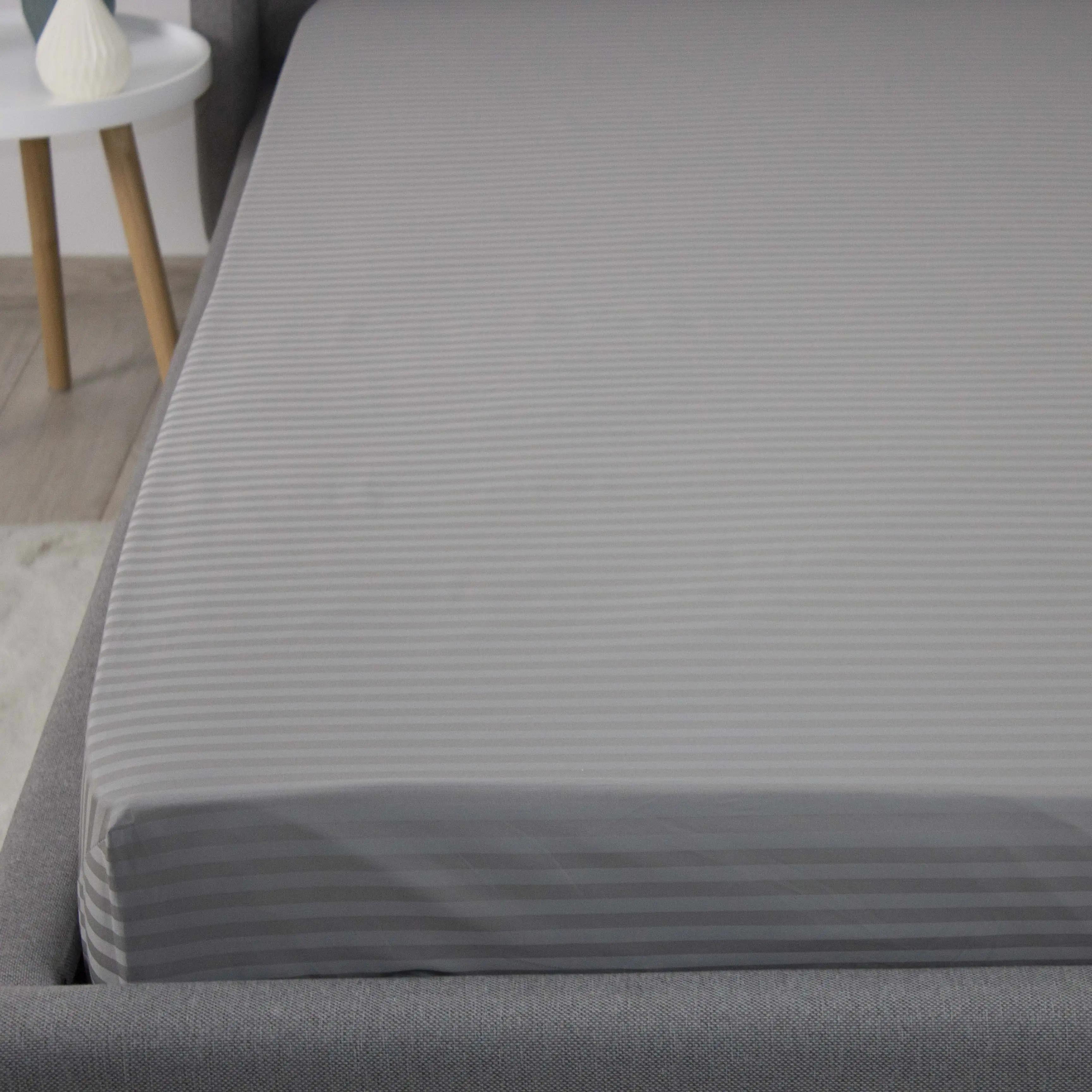 Простирадло "ТЕП" з резинкою сатин Grey, 180x200 - Фото 2