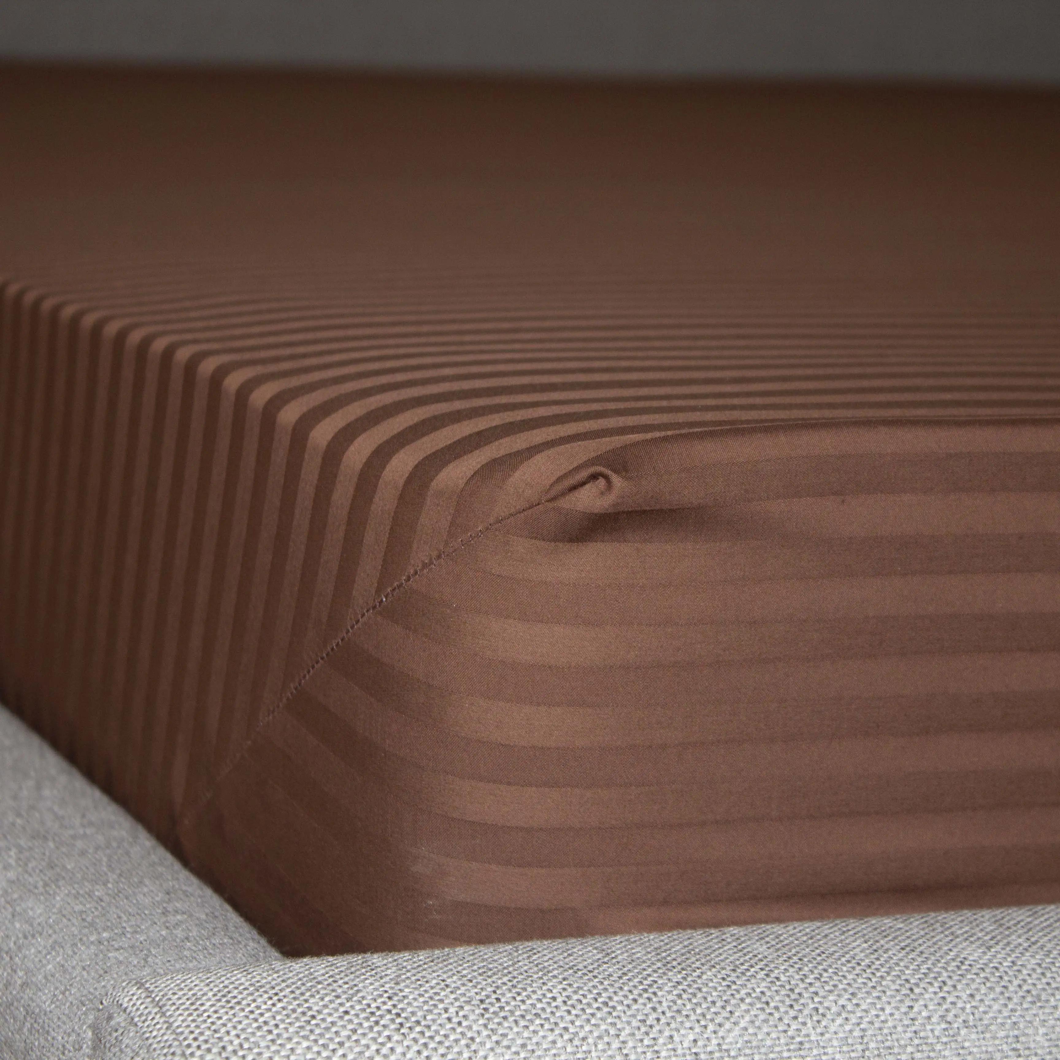 Простирадло "ТЕП" з резинкою сатин Chocolate