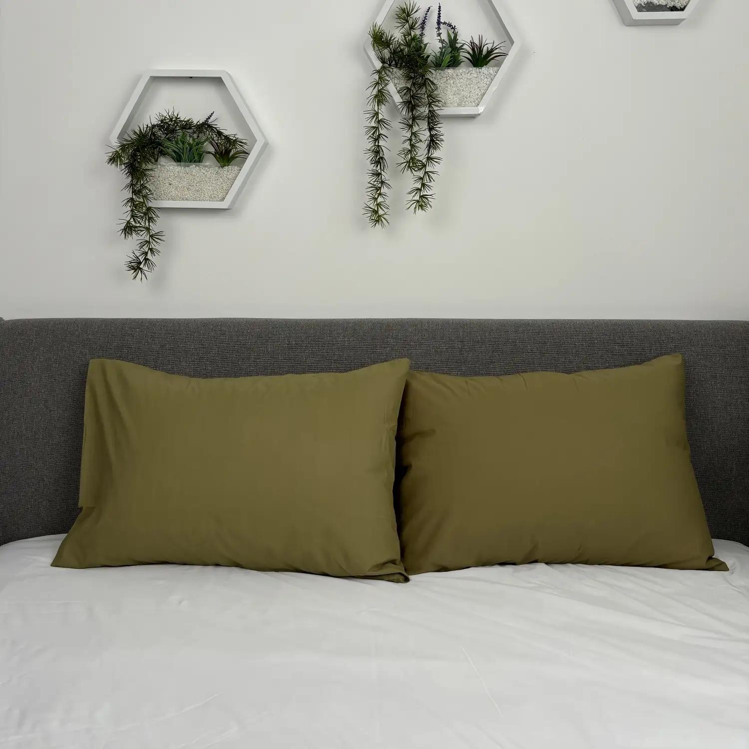 Комплект наволочек ТЕП олива эко, 40x60 - Фото 2