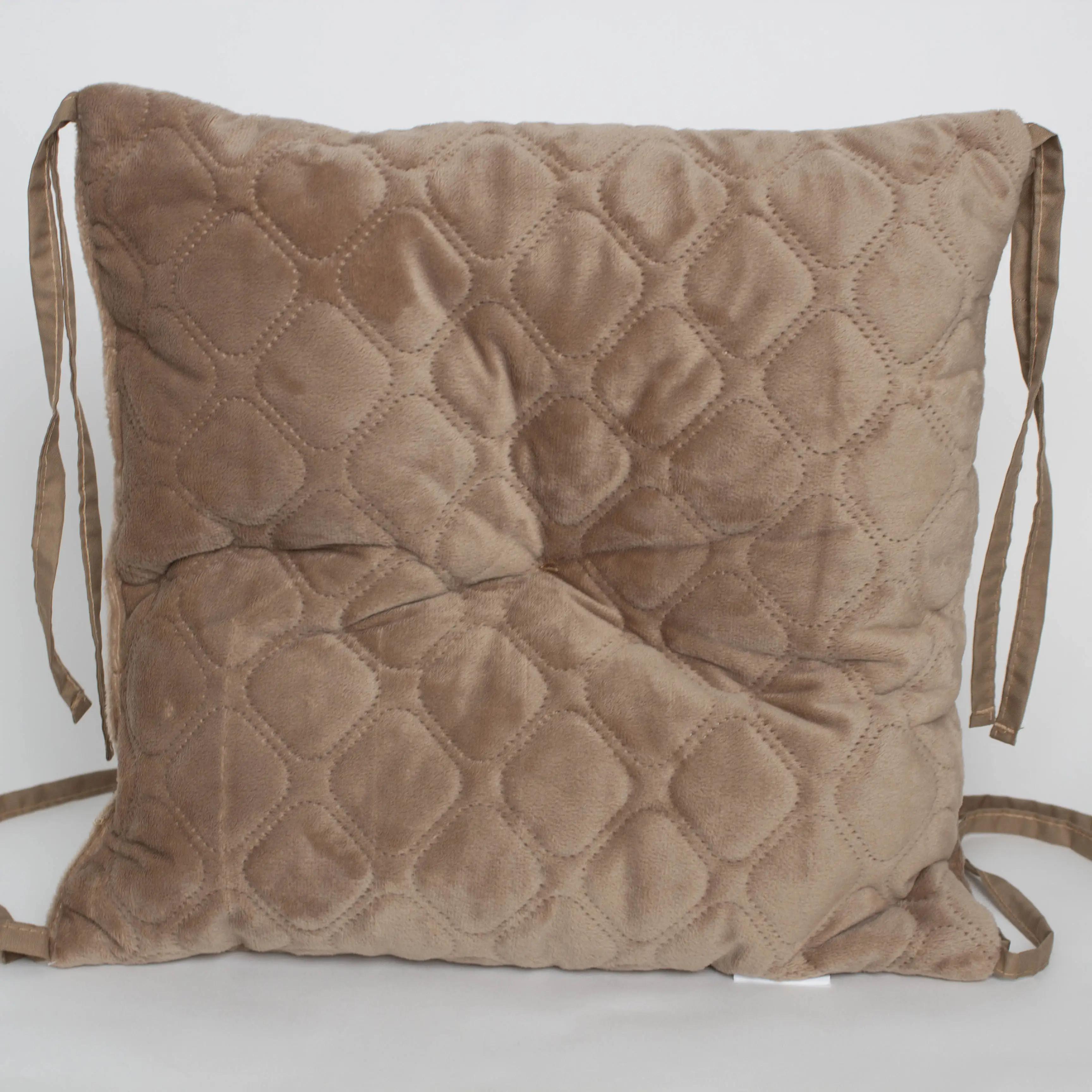 Подушка на стілець ТЕП "VELURE" 40*40 см капучіно