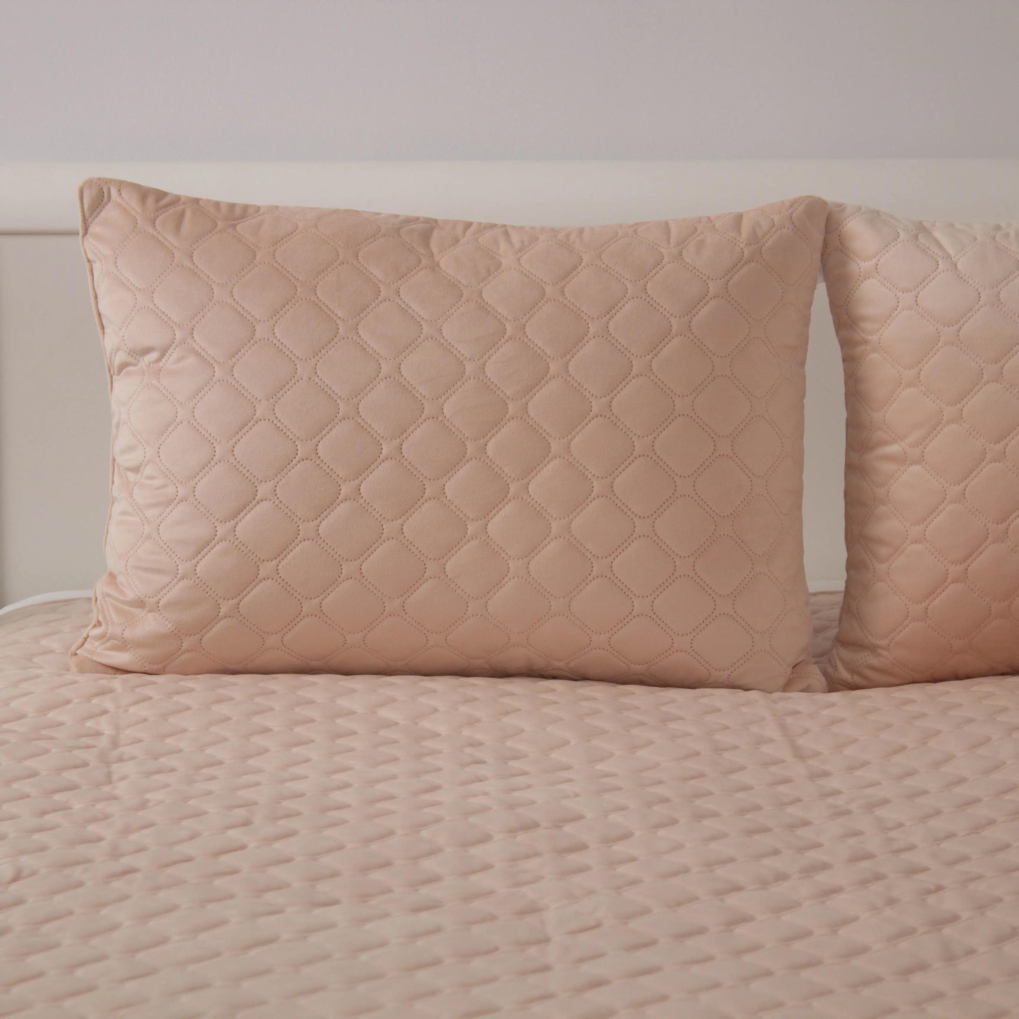 Покрывало ТЕП "VELOUR" пудровое, 240x260 - Фото 4