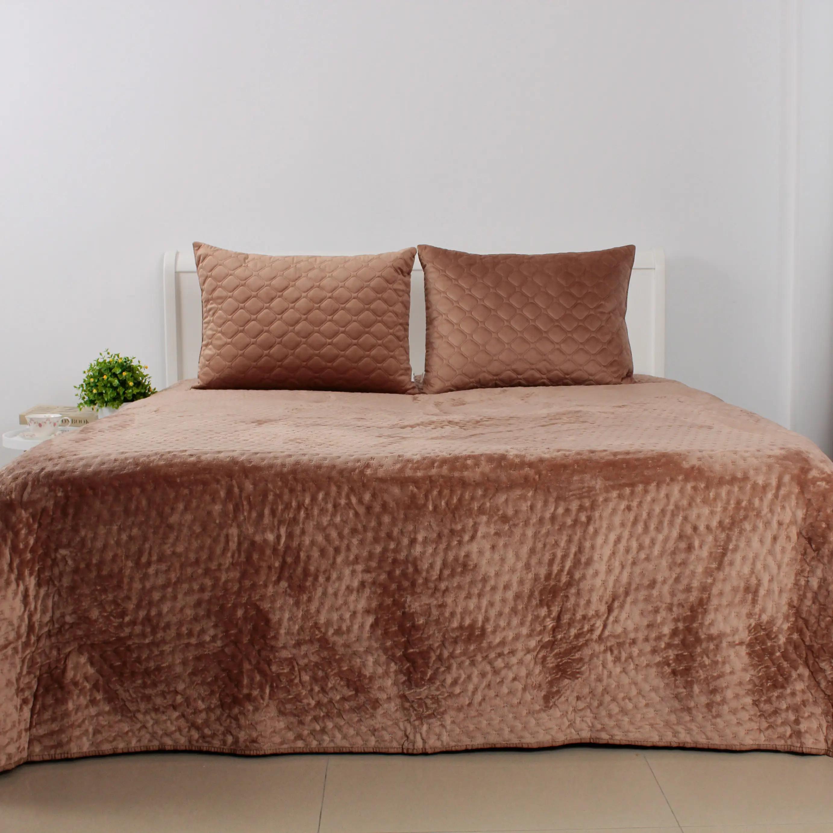 Покривало ТЕП "VELOUR" Капучiно/Зiрочка