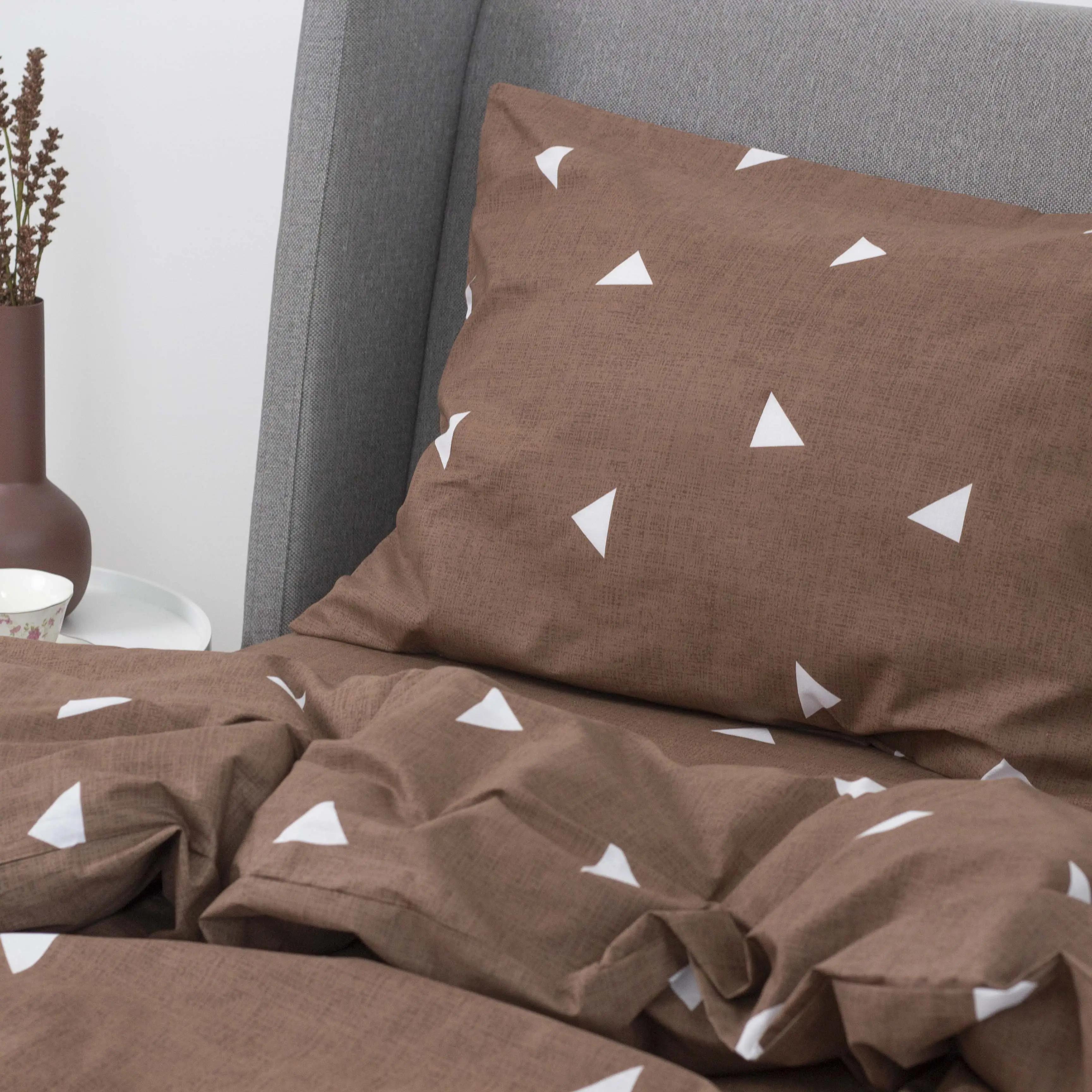 Комплект постельного белья "ТЕП" Choco Triangles, полуторное - Фото 3